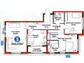 3-бөлмелі пәтер · 101.99 м², Бухар жырау 33/2, бағасы: ~ 96.3 млн ₸ в Астане, Есильский р-н — фото 3
