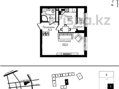 2-бөлмелі пәтер · 39 м² · 1/9 қабат, Ауэзова 3г/2 — дом сдан, бағасы: 41 млн ₸ в Алматы, Алмалинский р-н