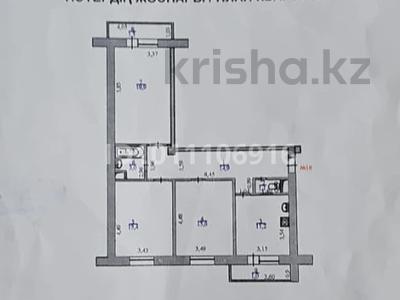 3-комнатная квартира · 83.4 м² · 1/5 этаж, Мкр 3 28Д за 36.5 млн 〒 в Конаеве