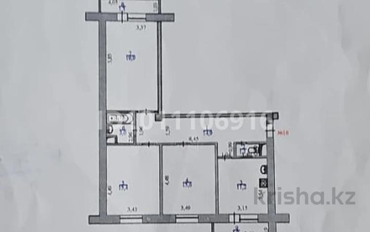 3-комнатная квартира · 83.4 м² · 1/5 этаж, Мкр 3 28Д за 36.5 млн ₸ в Конаеве — фото 2