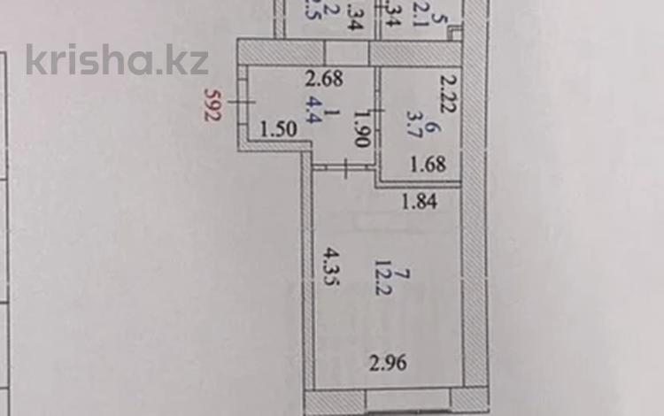 2-комнатная квартира · 44.8 м² · 2/12 этаж, М. Тынышбайулы 5 за 25.5 млн ₸ в Астане, Сарайшык р-н — фото 2