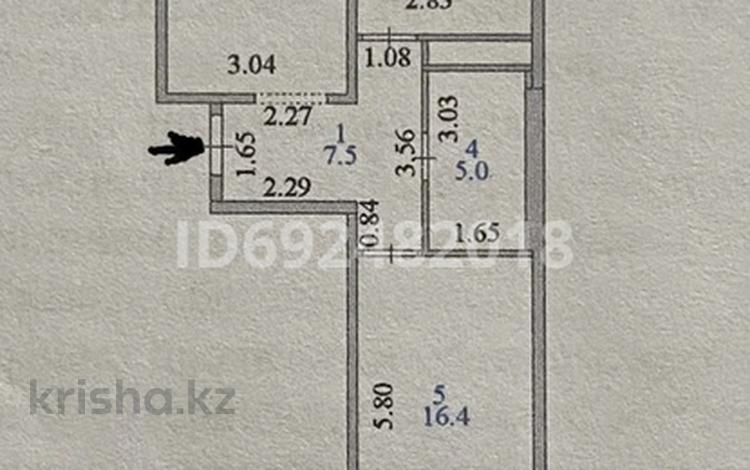 2-комнатная квартира, 61 м², 2/10 этаж помесячно, А-108 28 за 150 000 〒 в Астане, Алматы р-н — фото 2