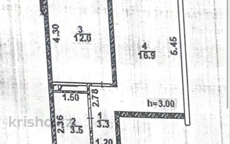 1-комнатная квартира · 35.7 м² · 4/5 этаж, Кунаева 14Б за 16 млн 〒 в Конаеве — фото 2
