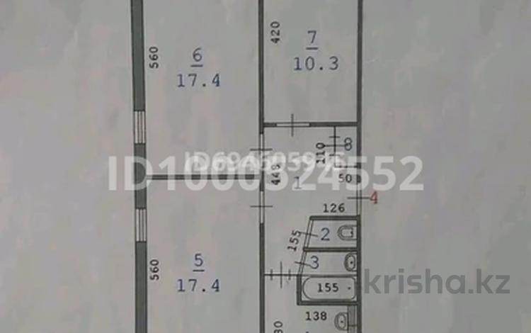 3-бөлмелі пәтер · 65 м² · 2/5 қабат, 1 ш/а, Есет Батыр 95/1 — остановка Дом Ветеран, бағасы: 16 млн ₸ в Актобе, мкр 5 — фото 2