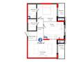 2-бөлмелі пәтер · 71.7 м² · 4/7 қабат, Северо-Запад ш/а, Толеметова 68, бағасы: ~ 75.6 млн ₸ в Шымкенте, Абайский р-н — фото 3