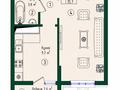 1-комнатная квартира · 35.7 м², Култегин — бульвар Green Line за 19.2 млн ₸ в Астане, Есильский р-н — фото 5