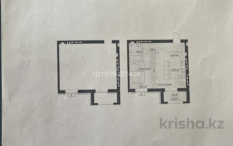 2-бөлмелі пәтер · 46.4 м² · 2/6 қабат, Майкудук, Мкр Голубые пруды 2, бағасы: 18.5 млн ₸ в Караганде, Алихана Бокейханова р-н — фото 2