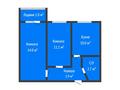 2-комнатная квартира · 45.6 м² · 6/9 этаж, Текстильщиков 6/1 за 22.5 млн ₸ в Костанае — фото 2