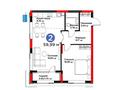 2-бөлмелі пәтер · 59.99 м², Кайым Мухамедханов 6/1, бағасы: ~ 60.9 млн ₸ в Астане, Нура р-н — фото 3