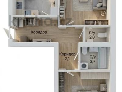 2-бөлмелі пәтер · 70.2 м² · 4/5 қабат, Юго-Восток ш/а., Тлеугабулова 60/1, бағасы: ~ 24.9 млн ₸ в Караганде, Казыбек би р-н