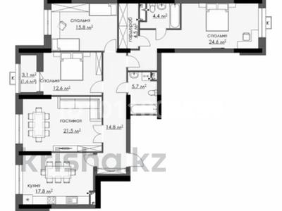 4-комнатная квартира · 130 м² · 12/18 этаж, Байкен Ашимова 7/1 за 59.9 млн 〒 в Караганде, Казыбек би р-н