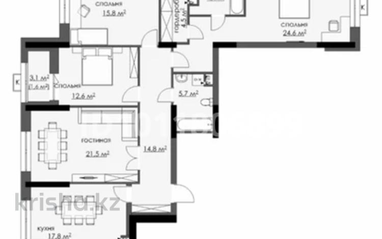4-комнатная квартира · 130 м² · 12/18 этаж, Байкен Ашимова 7/1 за 58.9 млн ₸ в Караганде, Казыбек би р-н — фото 2