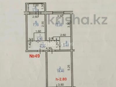 2-бөлмелі пәтер · 53.1 м² · 2/5 қабат, Мынбулак 21, бағасы: 16.2 млн ₸ в Таразе