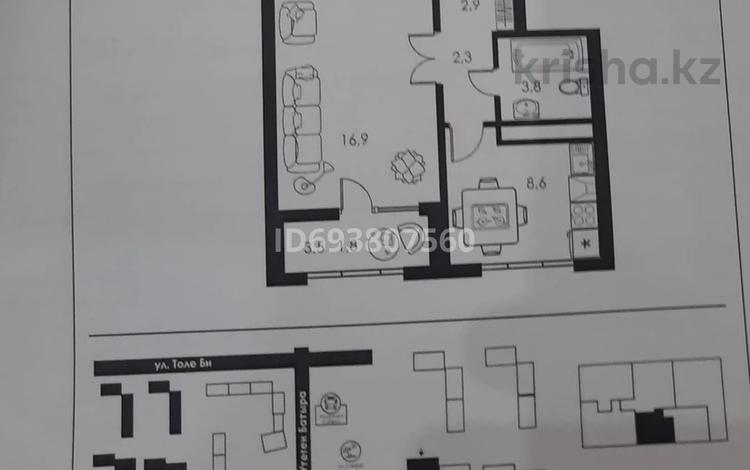 1-комнатная квартира, 36.3 м², 11/16 этаж, Утеген батыра 11 за 26.5 млн 〒 в Алматы — фото 2