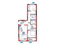 3-бөлмелі пәтер · 69.54 м², Тараз 8/1, бағасы: ~ 48.9 млн ₸ в Алматы, Турксибский р-н — фото 8