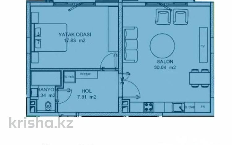 2-бөлмелі пәтер · 62.3 м² · 3/12 қабат, Жаңа Қала 28/4 — Сипаттамамен танысыңыз!!!, бағасы: 6.2 млн ₸ в Туркестане — фото 4
