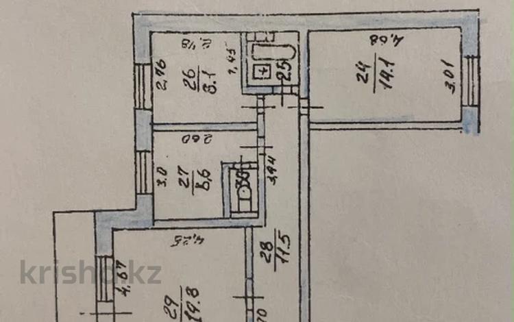 3-комнатная квартира · 71.5 м² · 3/12 этаж, Мкр Самал-2 89 — Бектурова за 750 000 ₸ в Алматы, Медеуский р-н — фото 2