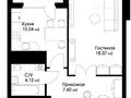 1-комнатная квартира · 40.63 м² · 14/16 этаж, Аль фараби 44/1 — Готовая инвестиция у школы BINOM за 27 млн ₸ в Астане, Есильский р-н — фото 14