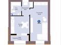 1-бөлмелі пәтер · 38.51 м² · 2/9 қабат, Шафика Чокина 4, бағасы: 26 млн ₸ в Астане, Нура р-н