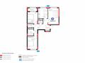 3-комнатная квартира · 89.4 м² · 8/9 этаж, Сагадат Нурмагамбетов 17 — КЛЮЧИ НА РУКАХ за ~ 60 млн ₸ в Астане, Сарайшык р-н