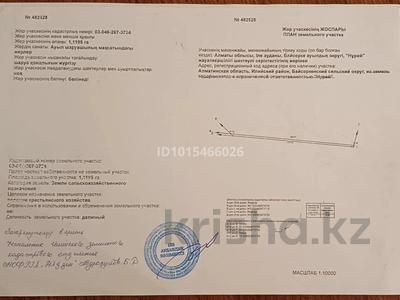 Жер телімі · 1.12 га, Байсерке, бағасы: 10 млн ₸