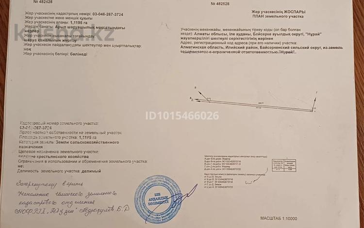 Жер телімі · 1.12 га, Байсерке, бағасы: 10 млн ₸ — фото 2