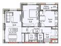 2-комнатная квартира · 70.08 м², Хусейн Бен Талал участок №33А за ~ 45.6 млн 〒 в Астане, Нура р-н — фото 3
