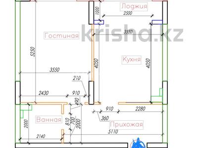 2-бөлмелі пәтер · 49.35 м² · 6/9 қабат, Проспект Каныша Сатпаева 15/е, бағасы: 29 млн ₸ в Усть-Каменогорске