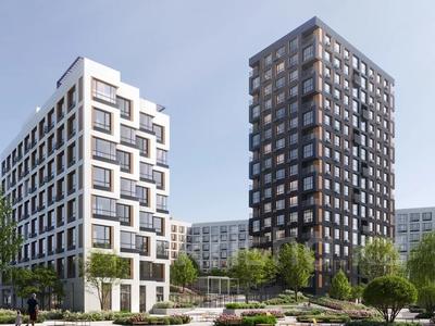 3-комнатная квартира · 74.41 м², ул. Жошы хан, 10 за ~ 47.8 млн 〒 в Астане, Есильский р-н