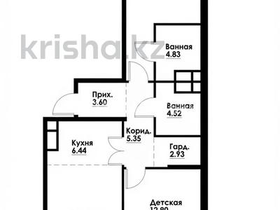 3-бөлмелі пәтер · 79 м² · 11/12 қабат, Макатаева - Байтурсынова — Рядом с Мега парк, бағасы: 65.5 млн ₸ в Алматы, Алмалинский р-н
