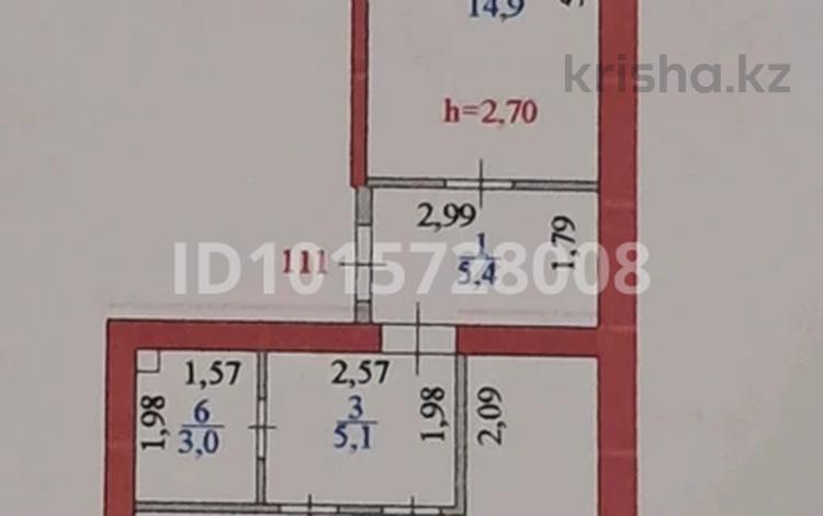 2-бөлмелі пәтер · 59.8 м² · 5/9 қабат, Ахмет Байтурснова 39, бағасы: 38 млн ₸ в Астане, Сарайшык р-н — фото 2