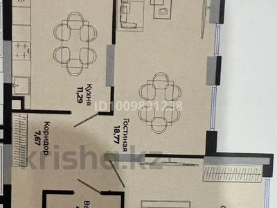 2-комнатная квартира · 59.06 м² · 13/18 этаж, мкр Уркер, Сыганак за 45 млн 〒 в Астане, Нура р-н