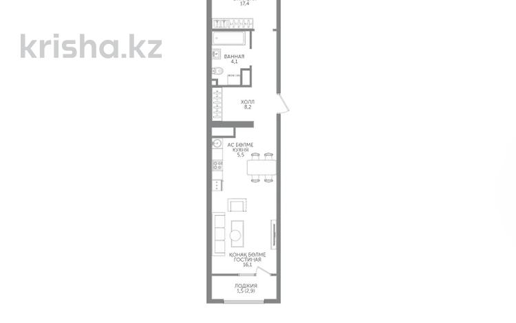 2-комнатная квартира · 52.8 м² · 3/15 этаж, Райымбека 210/27 — КОМИССИЮ НЕ БЕРЕМ !!! за ~ 35.6 млн ₸ в Алматы, Алмалинский р-н — фото 2