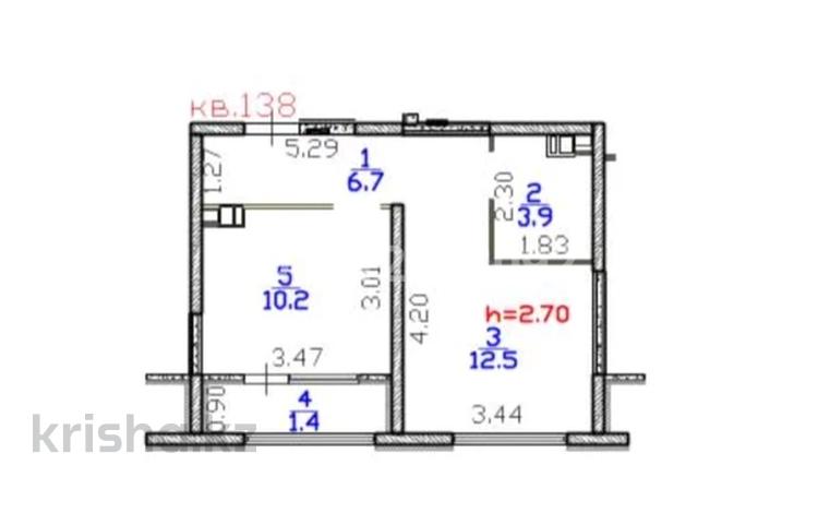 1-комнатная квартира · 34.7 м² · 5/6 этаж, Кайрат микрорайон 716/16 за 33 млн ₸ в Алматы, Турксибский р-н — фото 2