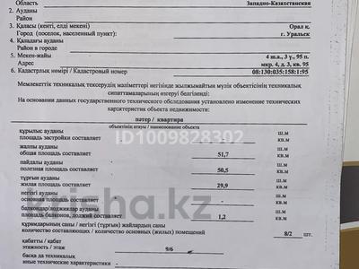 2-комнатная квартира · 51 м² · 6/9 этаж, мкр 4 3 — Абулхайырхана за 17.5 млн ₸ в Уральске