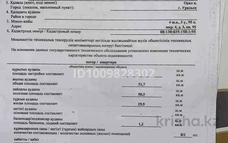 2-комнатная квартира · 51 м² · 6/9 этаж, мкр 4 3 — Абулхайырхана за 17.5 млн ₸ в Уральске — фото 22