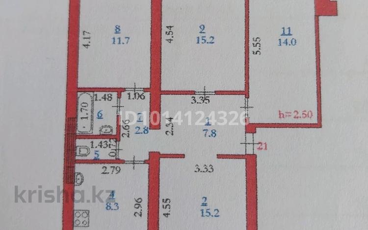 4-комнатная квартира · 86 м² · 5/6 этаж, Макаренко 1 — Жубанова за 22.7 млн ₸ в Актобе — фото 2