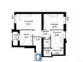 3-комнатная квартира · 102 м² · 8/9 этаж, Александр сызганов 1/3 за 65 млн ₸ в Астане, Есильский р-н