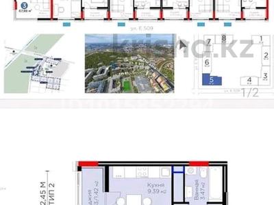 1-комнатная квартира · 35.25 м² · 9/14 этаж, Е 915 19 за 25 млн ₸ в Астане, Есильский р-н