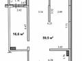 3-комнатная квартира · 78 м² · 7/7 этаж, мкр Айгерим-1 103/6 — Ипотека, без отделки за ~ 36 млн ₸ в Алматы, Алатауский р-н