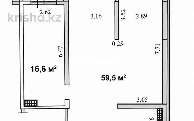 3-комнатная квартира · 78 м² · 7/7 этаж, мкр Айгерим-1 103/6 — Ипотека, без отделки за ~ 36 млн ₸ в Алматы, Алатауский р-н — фото 12