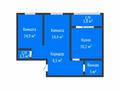 2-бөлмелі пәтер · 54.4 м² · 4/9 қабат, герцена 36а, бағасы: 26.3 млн ₸ в Костанае — фото 2
