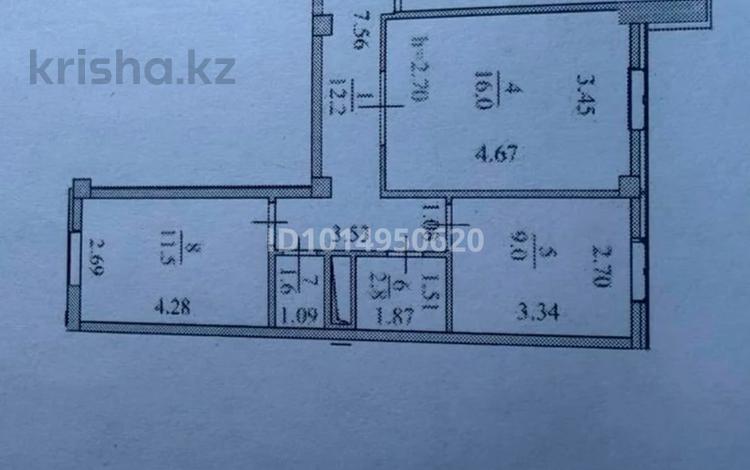 3-комнатная квартира · 68 м² · 5/5 этаж, Е-125 25 за 23 млн ₸ в Астане, Нура р-н — фото 2