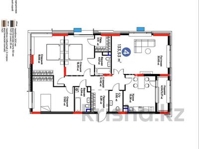 4-бөлмелі пәтер · 133.53 м² · 3/17 қабат, Толе би 52, бағасы: 130 млн ₸ в Астане, Нура р-н
