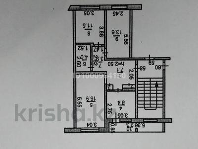 3-комнатная квартира · 69 м² · 5/5 этаж, Гашека 4/1 за 23.7 млн 〒 в Костанае