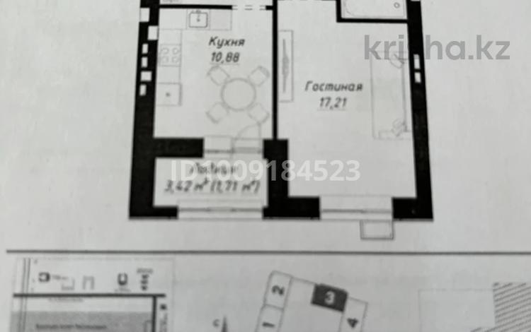 1-комнатная квартира · 41 м² · 7/9 этаж, Калдаякова 40 за 25 млн 〒 в Астане, Сарайшык р-н — фото 2