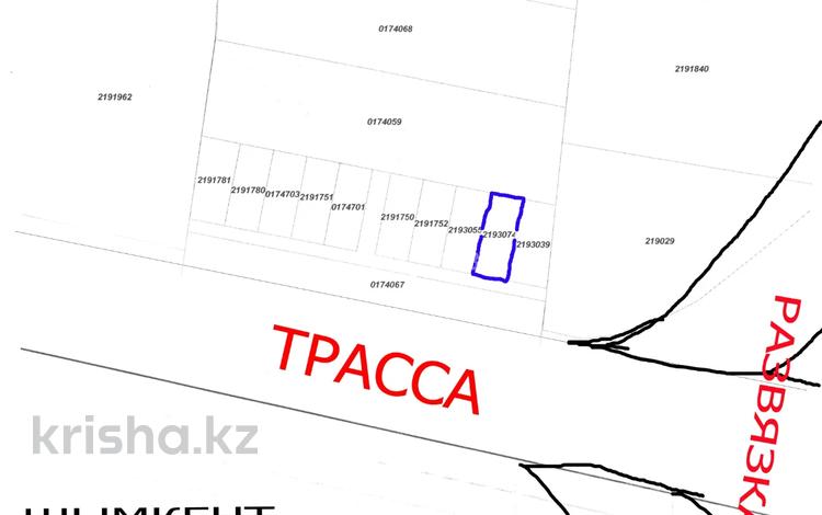 Участок · 8 соток, Транснациональная магистраль «Западная Европа – Западный Китай» (ЗЕ–ЗК) за 4 млн ₸ в Касымбек датка — фото 3