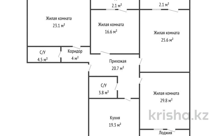 4-комнатная квартира · 154 м² · 5/9 этаж, Алтын орда за 56 млн ₸ в Актобе — фото 22