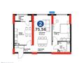 2-бөлмелі пәтер · 75.8 м² · 3/12 қабат, Серкебаева — Ул Ескарева, бағасы: 120 млн ₸ в Алматы, Бостандыкский р-н — фото 6