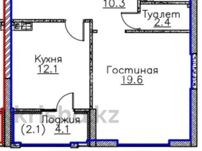 1-комнатная квартира, 50 м², 5/9 этаж, Абая 130 за 44 млн 〒 в Алматы, Бостандыкский р-н